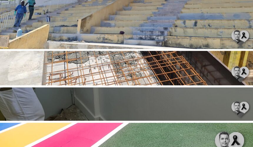 Depuis le 10 avril, sur la page Facebook de la commune du Gosier, toutes les photos et vidéos publiées par les services de communication arborent un cœur avec en son centre une photo en noir et blanc de feu le maire Cédric Cornet. Photo : FB Ici le Gosier