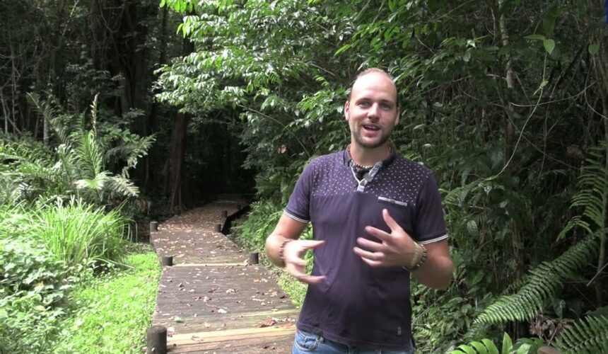Jérémy Delolme, nouveau président du Conseil scientifique régional du patrimoine naturel de la Guadeloupe.