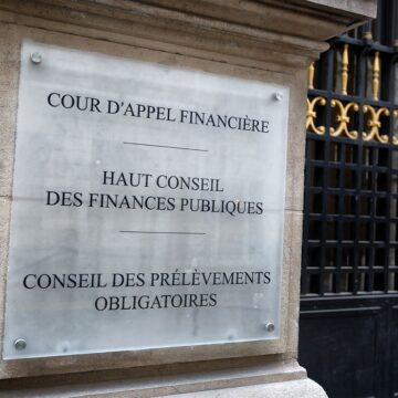 Haut Conseil des finances publiques (HCFP) à Paris.