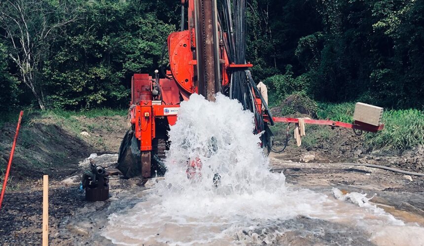Illustration. Forage d’eau en Martinique. Photo : Bachy-Balineau DR