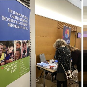 En décembre 2024, le comité européen des droits sociaux organisait une table ronde avec pour mot d’ordre : les droits sociaux sont des droits humains ! Photo : CEDS