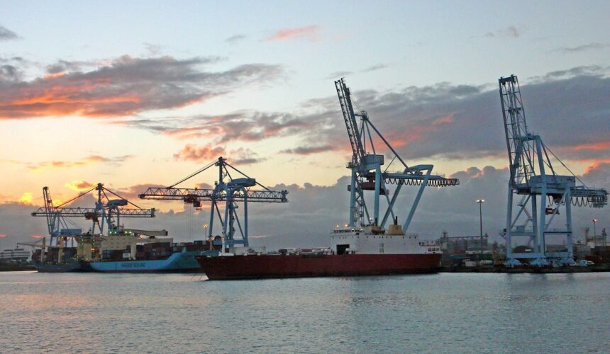 Le terminal de Jarry, au port autonome de Guadeloupe/ Photo : Magnin/Sipa