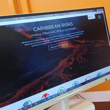 Page d’accueil du portail caribéen de prévention des catastrophes naturelles de la Croix rouge. Photo : LCG