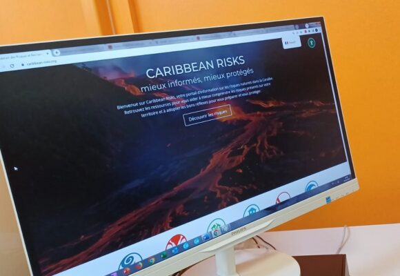Page d’accueil du portail caribéen de prévention des catastrophes naturelles de la Croix rouge. Photo : LCG